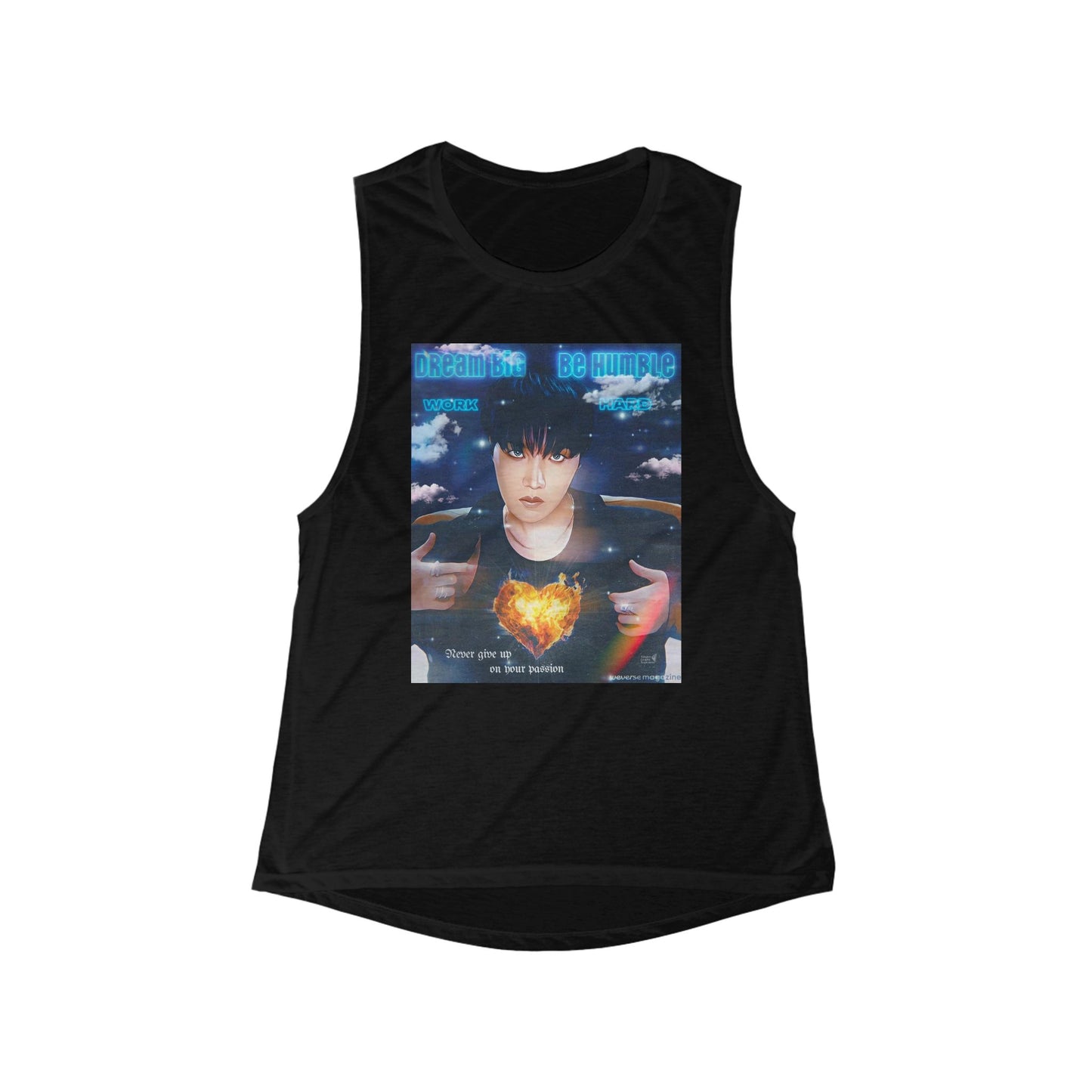 Jhope Passion Women's Flowy Scoop Muscle Tank