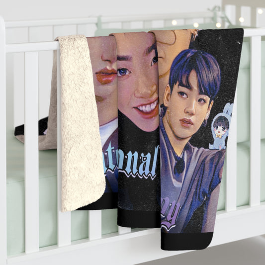 International Playboy Sherpa Fleece Blanket