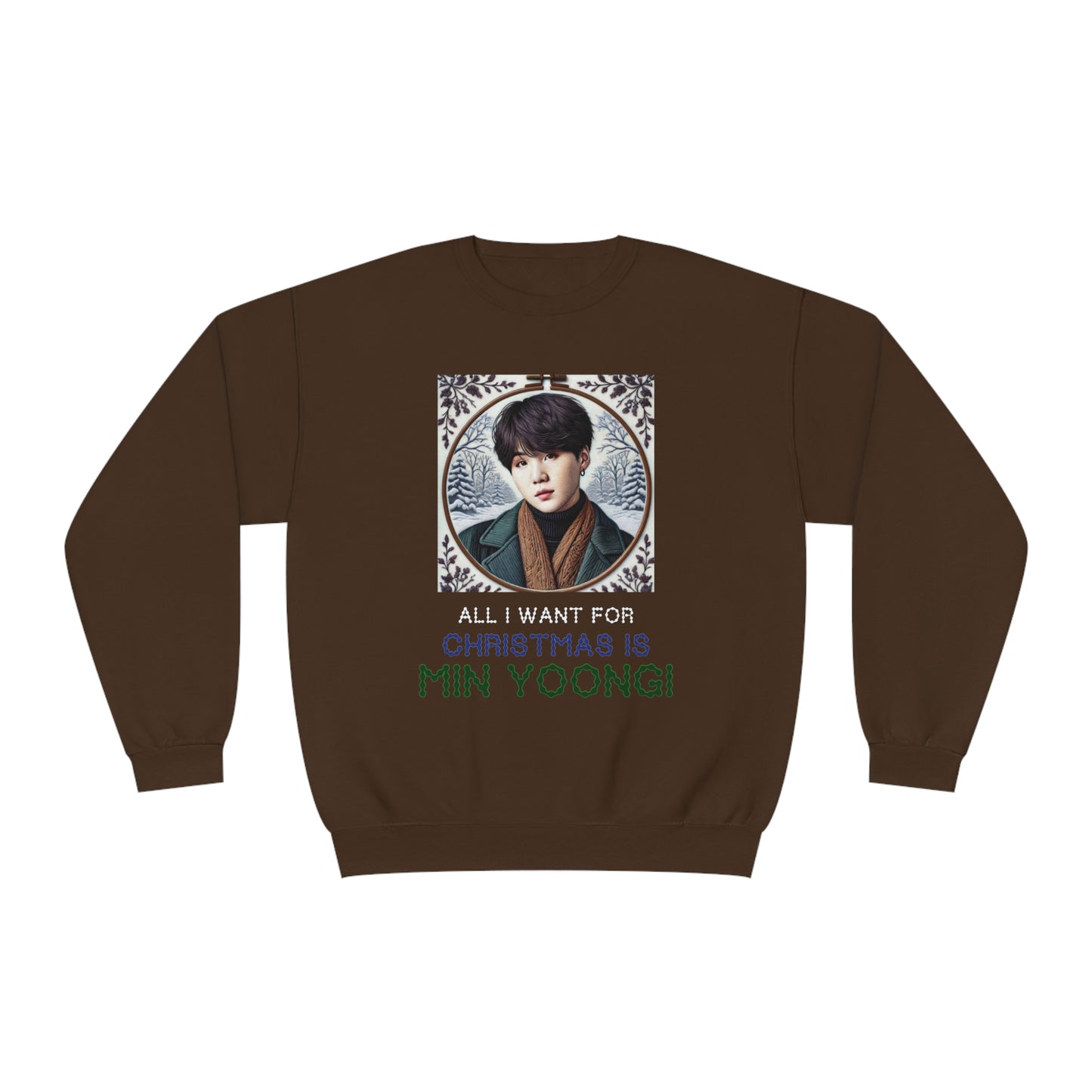 Christmas Yoongi Unisex NuBlend® Crewneck Sweatshirt
