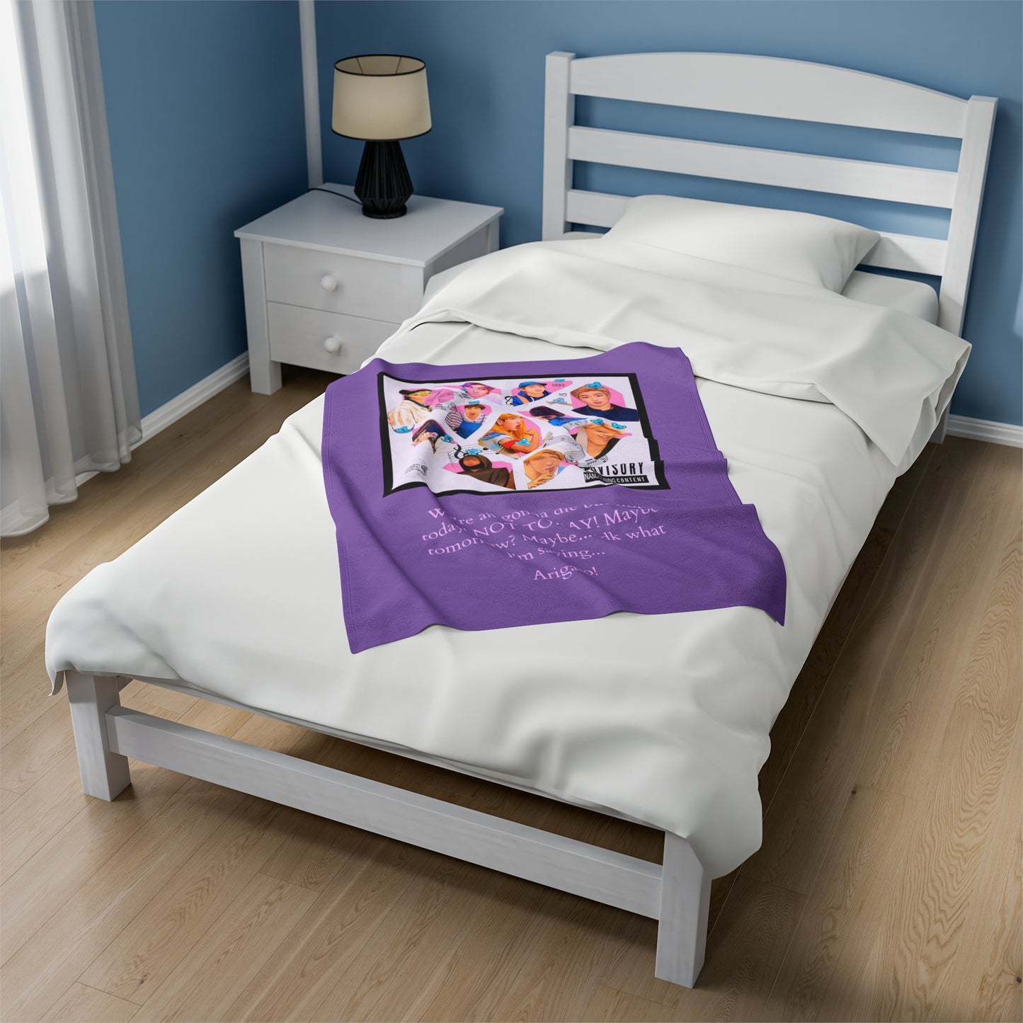 Namjooning Graphic Velveteen Plush Blanket