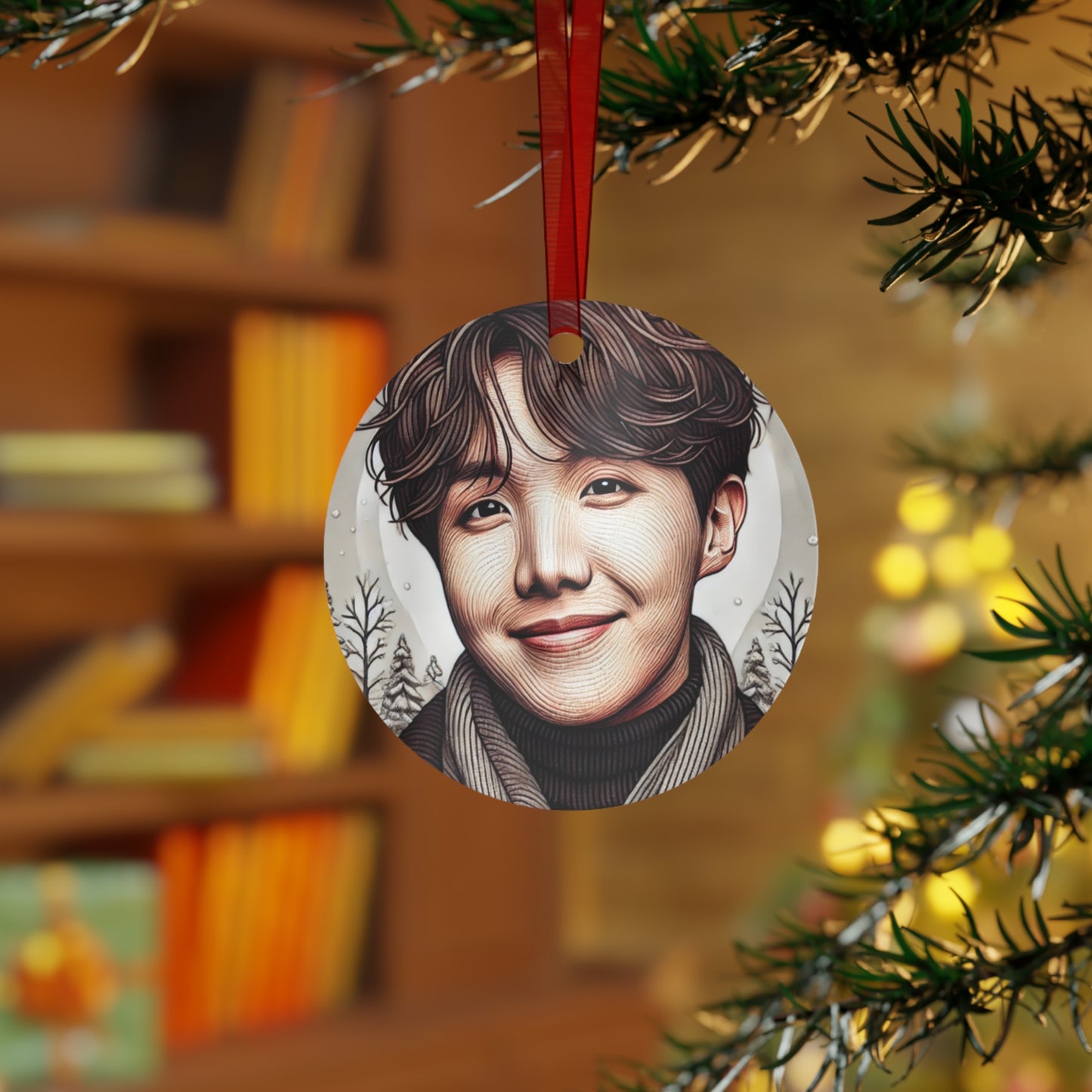Christmas Jhope Metal Ornaments
