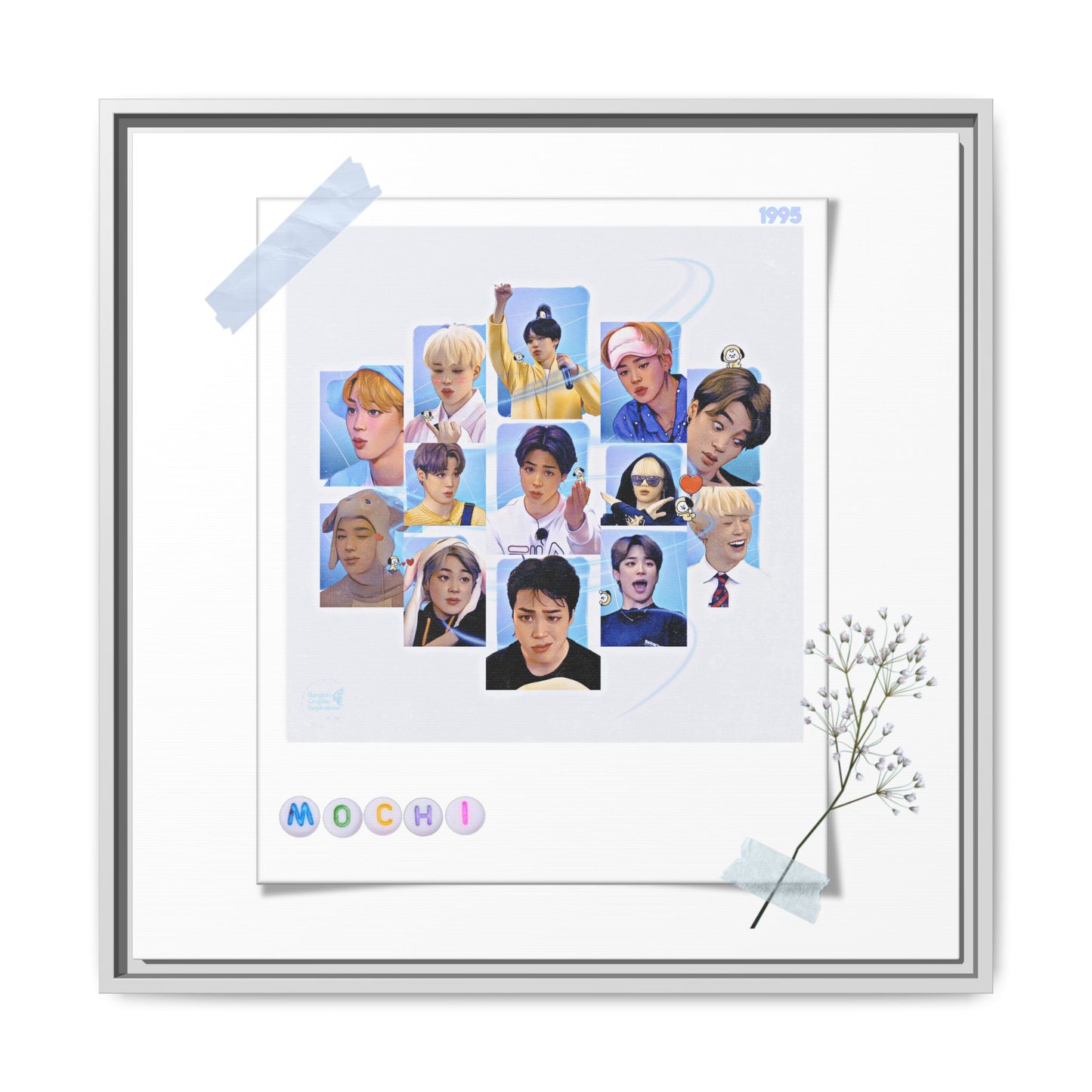 Cutie, Sexy, Lovely Matte Canvas, Framed (Multi-color)