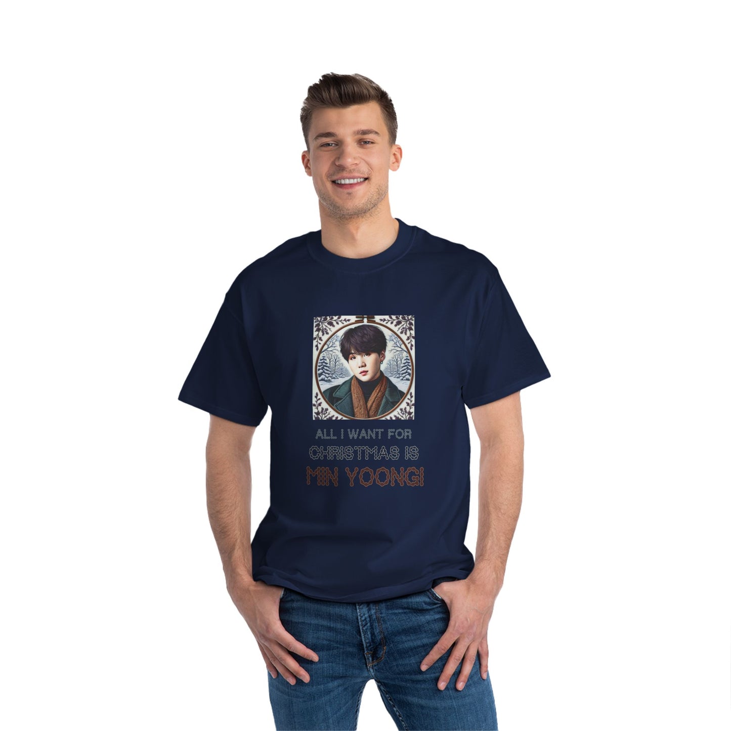 Christmas Yoongi Beefy-T® Short-Sleeve T-Shirt