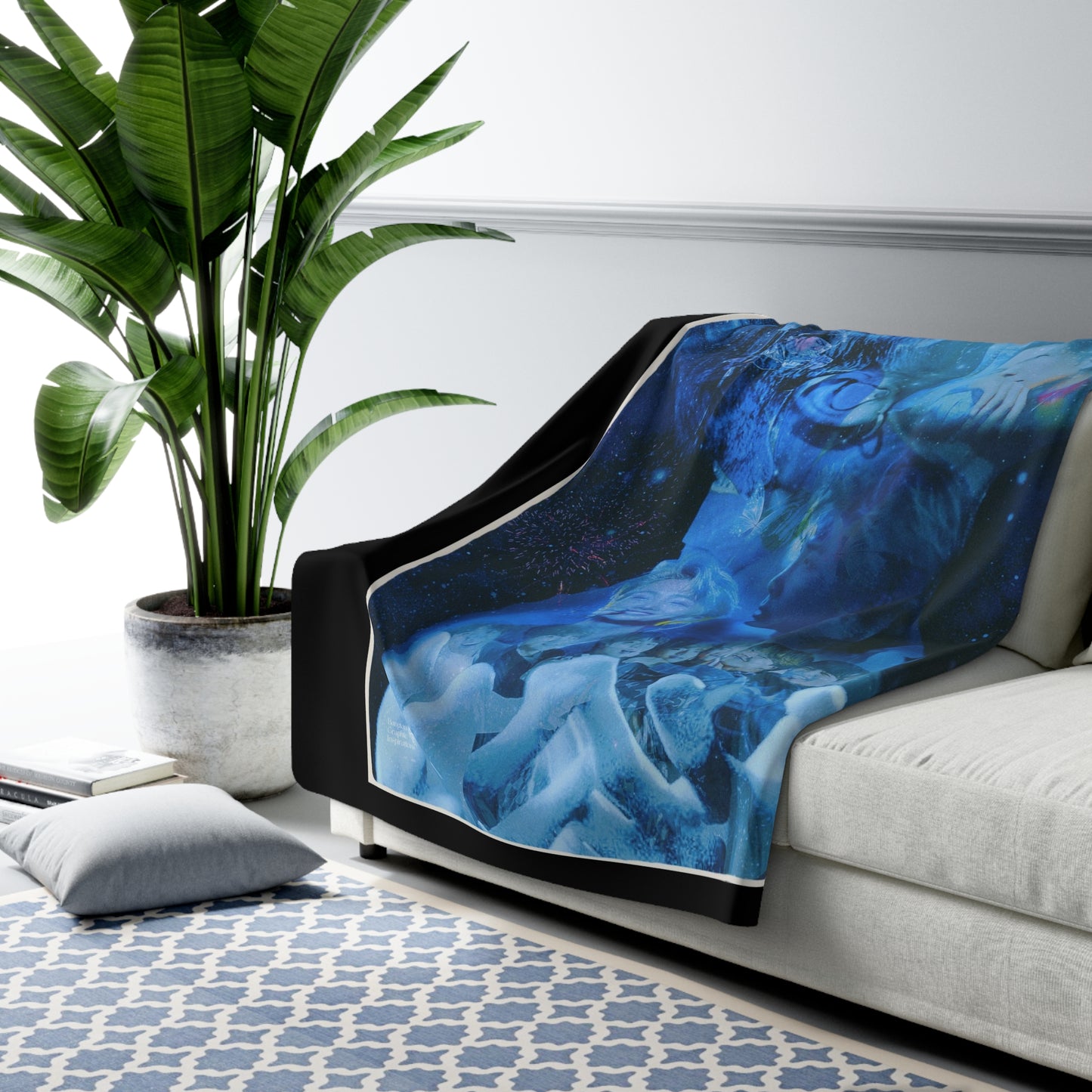 Namjoon Graphic Sherpa Fleece Blanket
