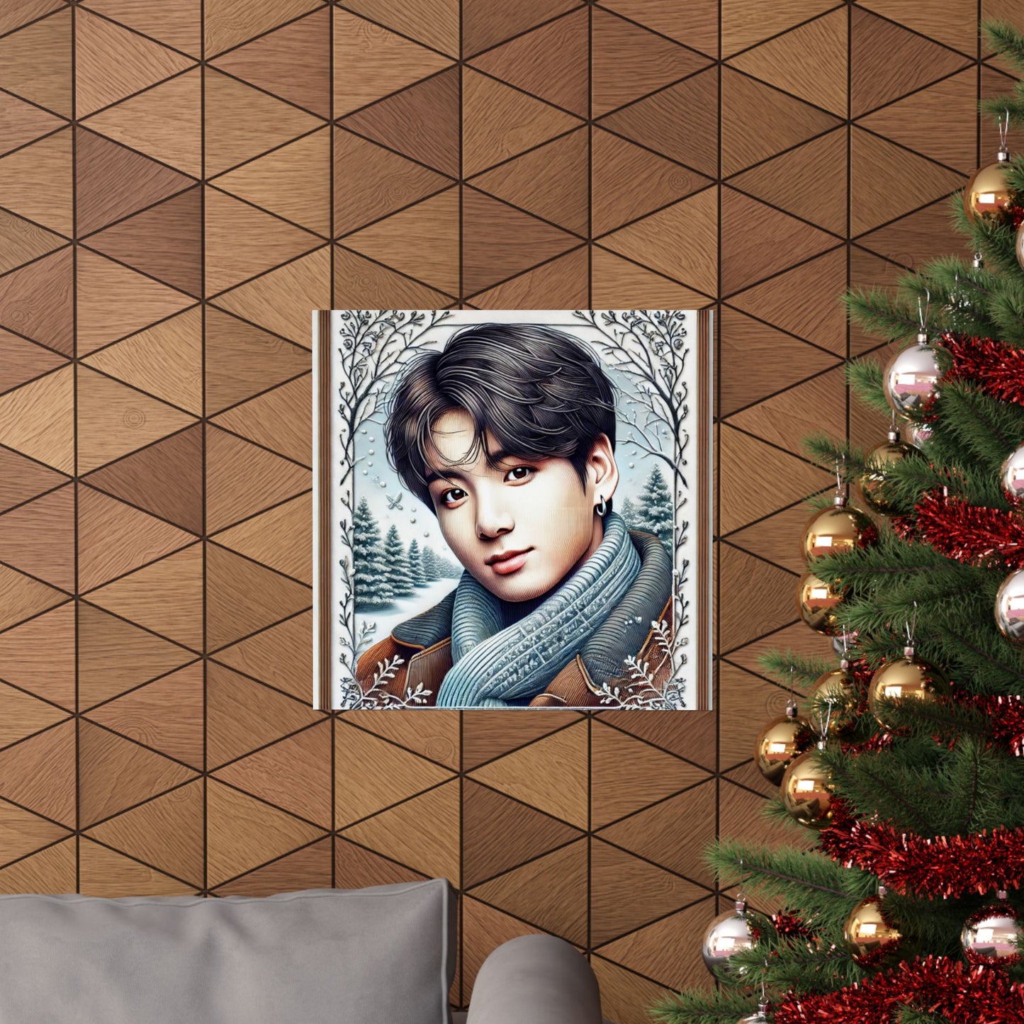 Christmas Jungkook Matte Vertical Posters
