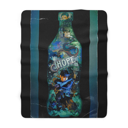 Jhope Graphic Sherpa Fleece Blanket