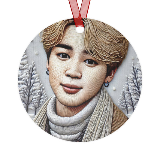 Christmas Jimin Metal Ornaments