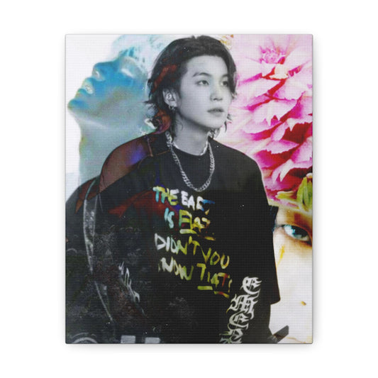 Agust D Graphic Canvas Gallery Wraps