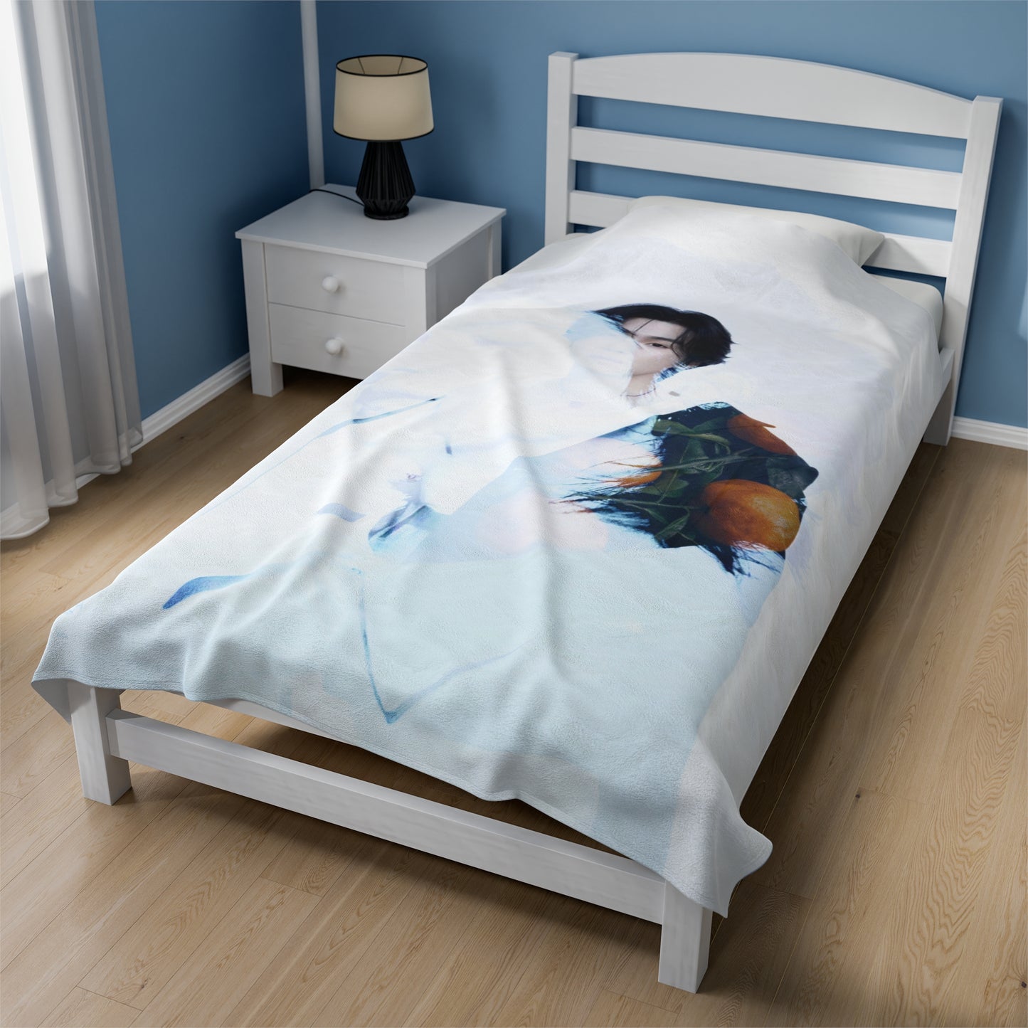 Min Yoongi Graphic Velveteen Plush Blanket