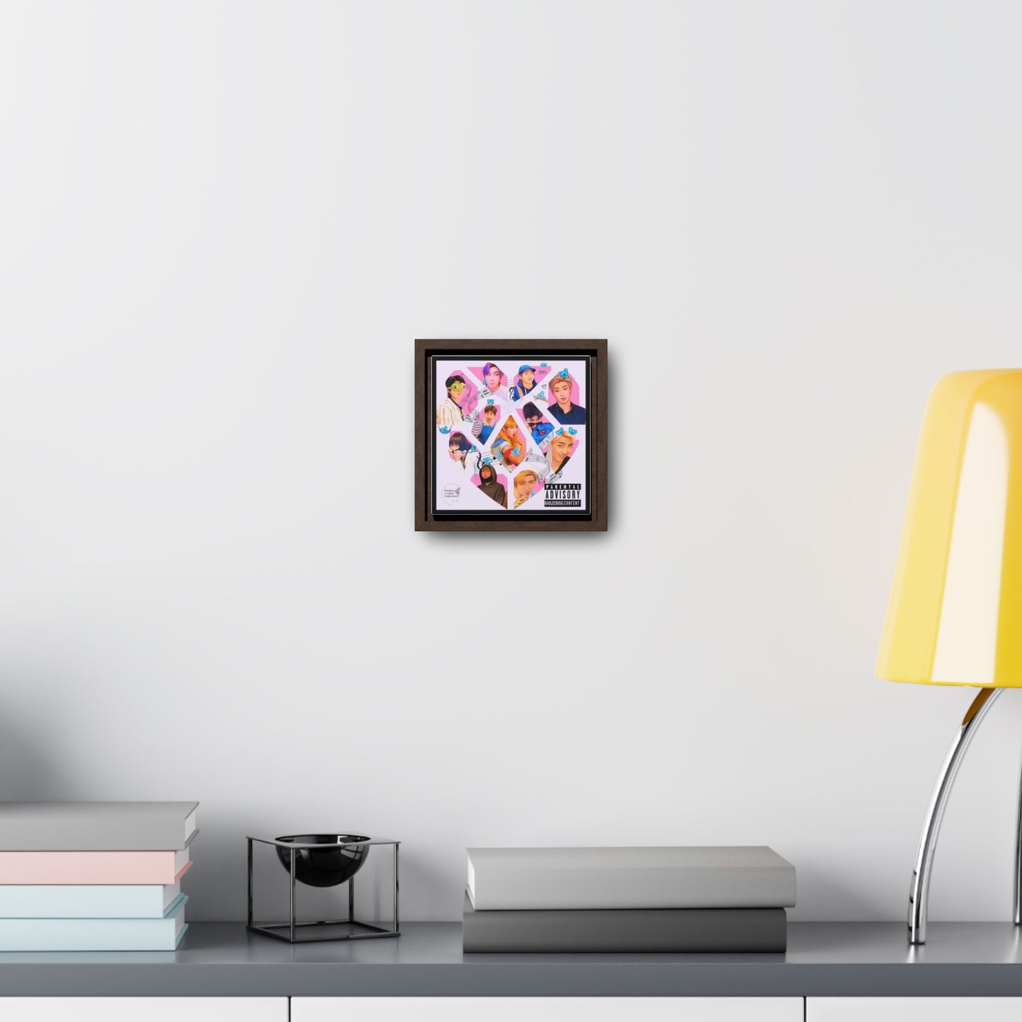 Namjooning Graphic Gallery Canvas Wraps, Square Frame