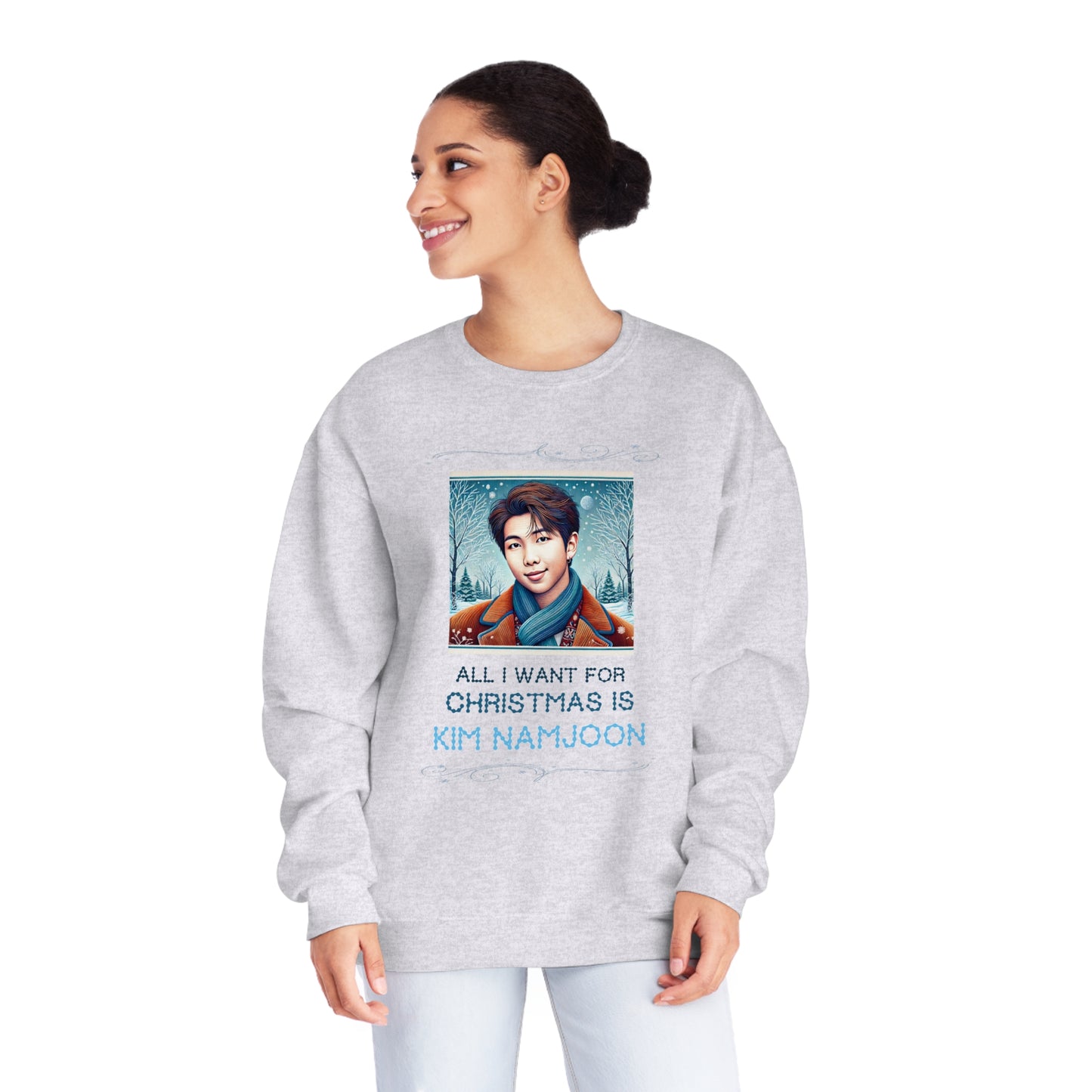 Christmas Namjoon Unisex NuBlend® Crewneck Sweatshirt
