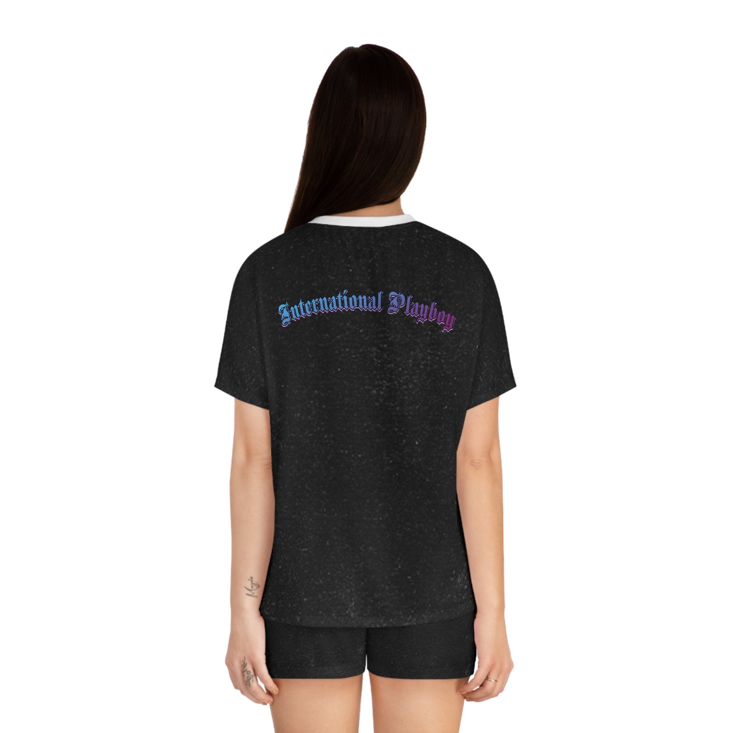 International Playboy Women's Short Pajama Set (AOP)