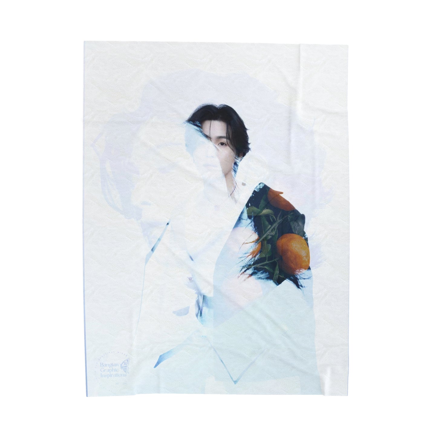 Min Yoongi Graphic Velveteen Plush Blanket