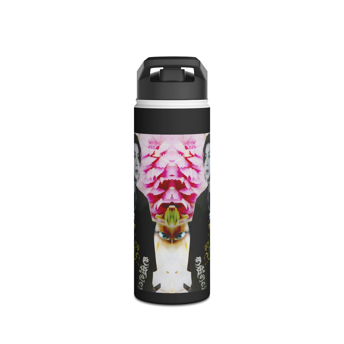 Agust D Graphic Stainless Steel Water Bottle, Standard Lid