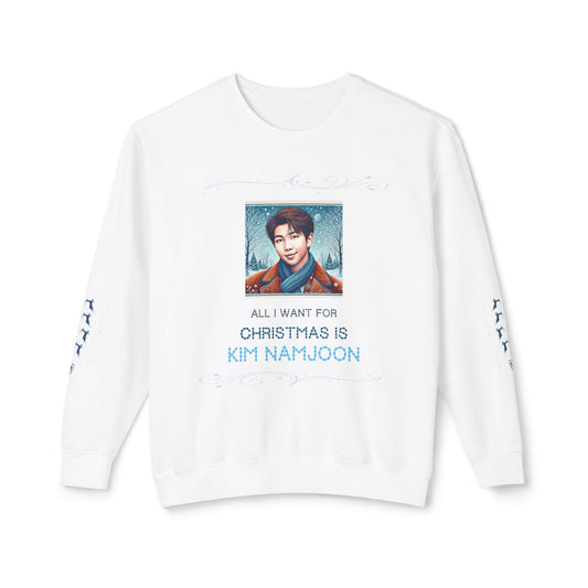 Christmas Namjoon Unisex Lightweight Crewneck Sweatshirt