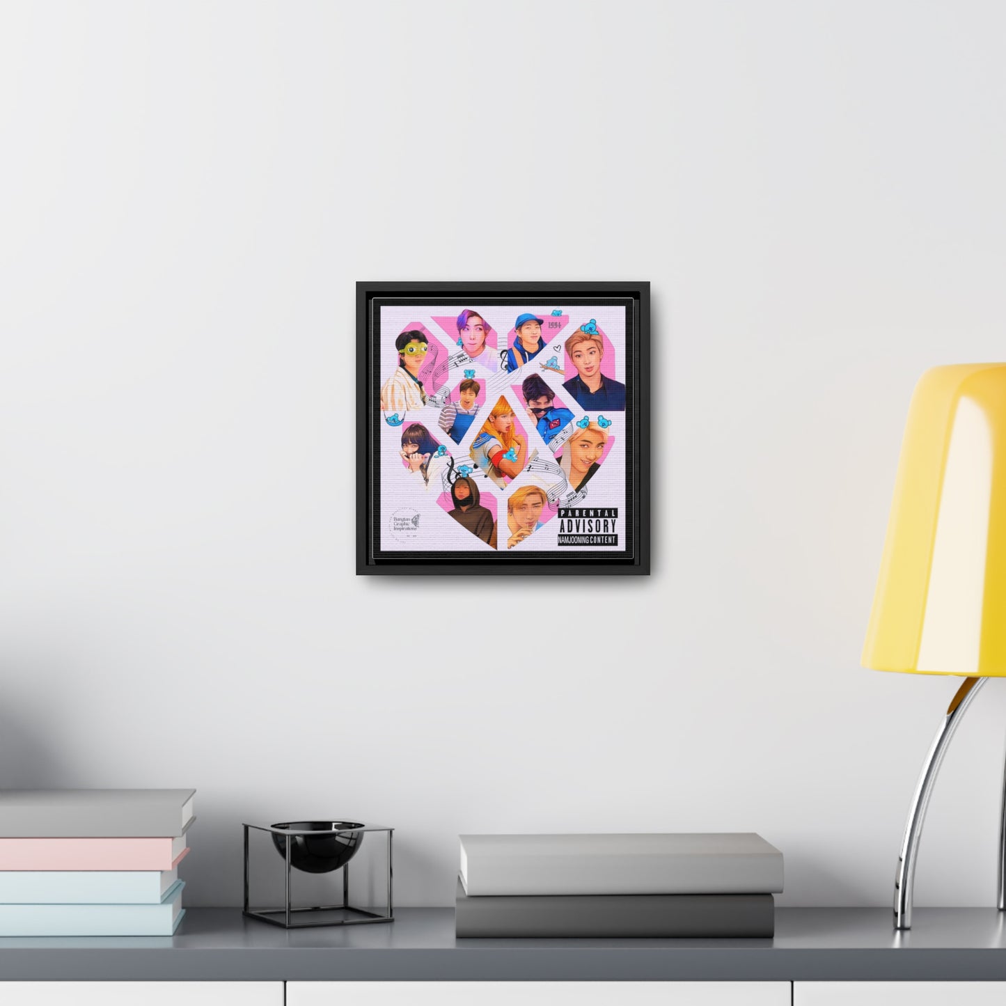 Namjooning Graphic Gallery Canvas Wraps, Square Frame