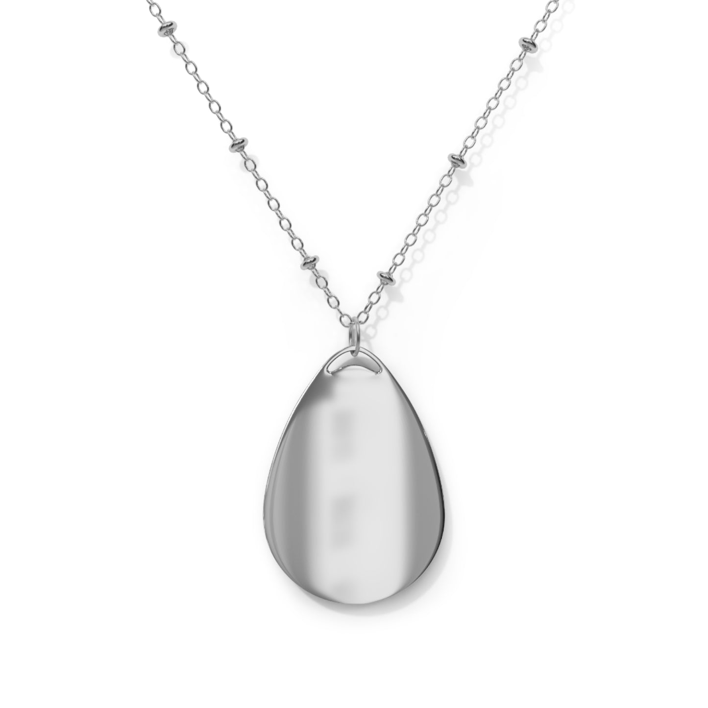 Jimin Graphic Oval Necklace