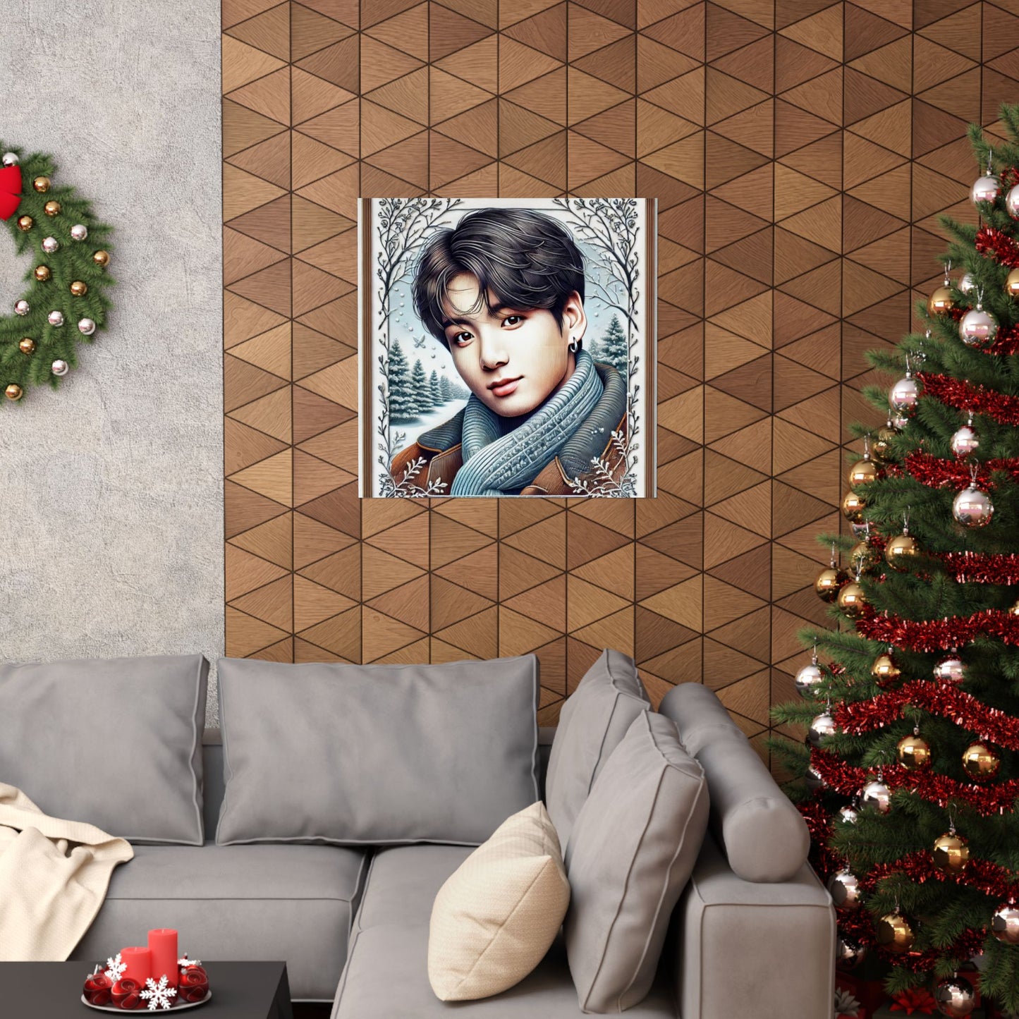 Christmas Jungkook Matte Vertical Posters