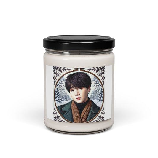 Christmas Yoongi Scented Soy Candle, 9oz
