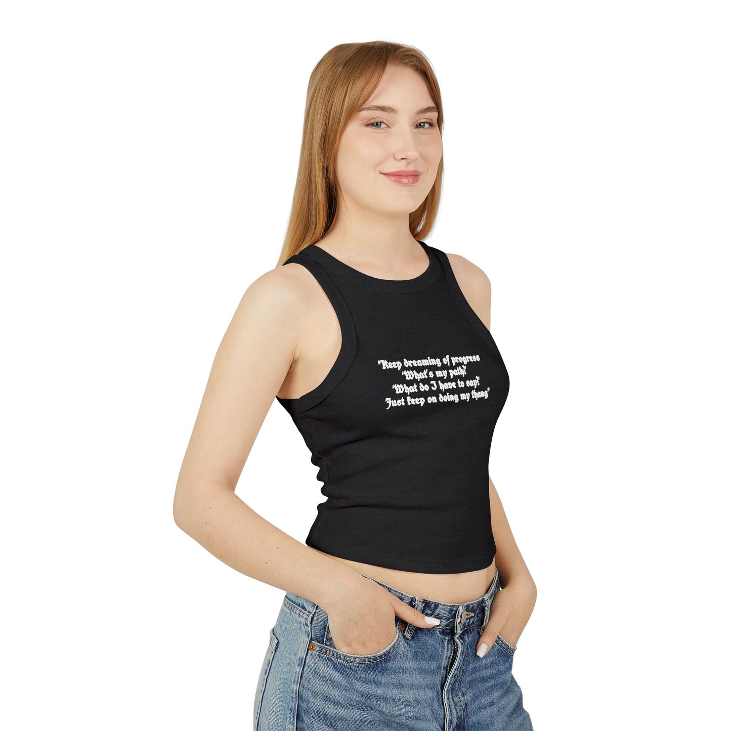 Jhope Graphic Women's Micro Rib Racer Tank Top