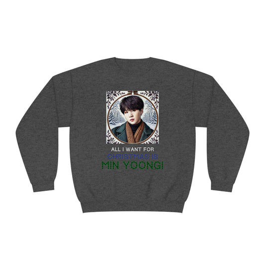 Christmas Yoongi Unisex NuBlend® Crewneck Sweatshirt