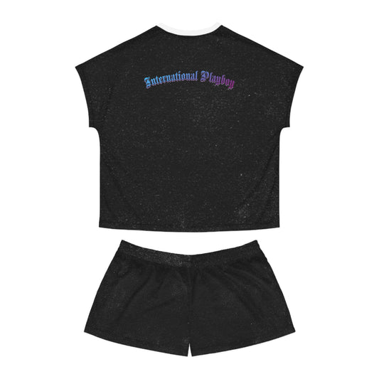 International Playboy Women's Short Pajama Set (AOP)