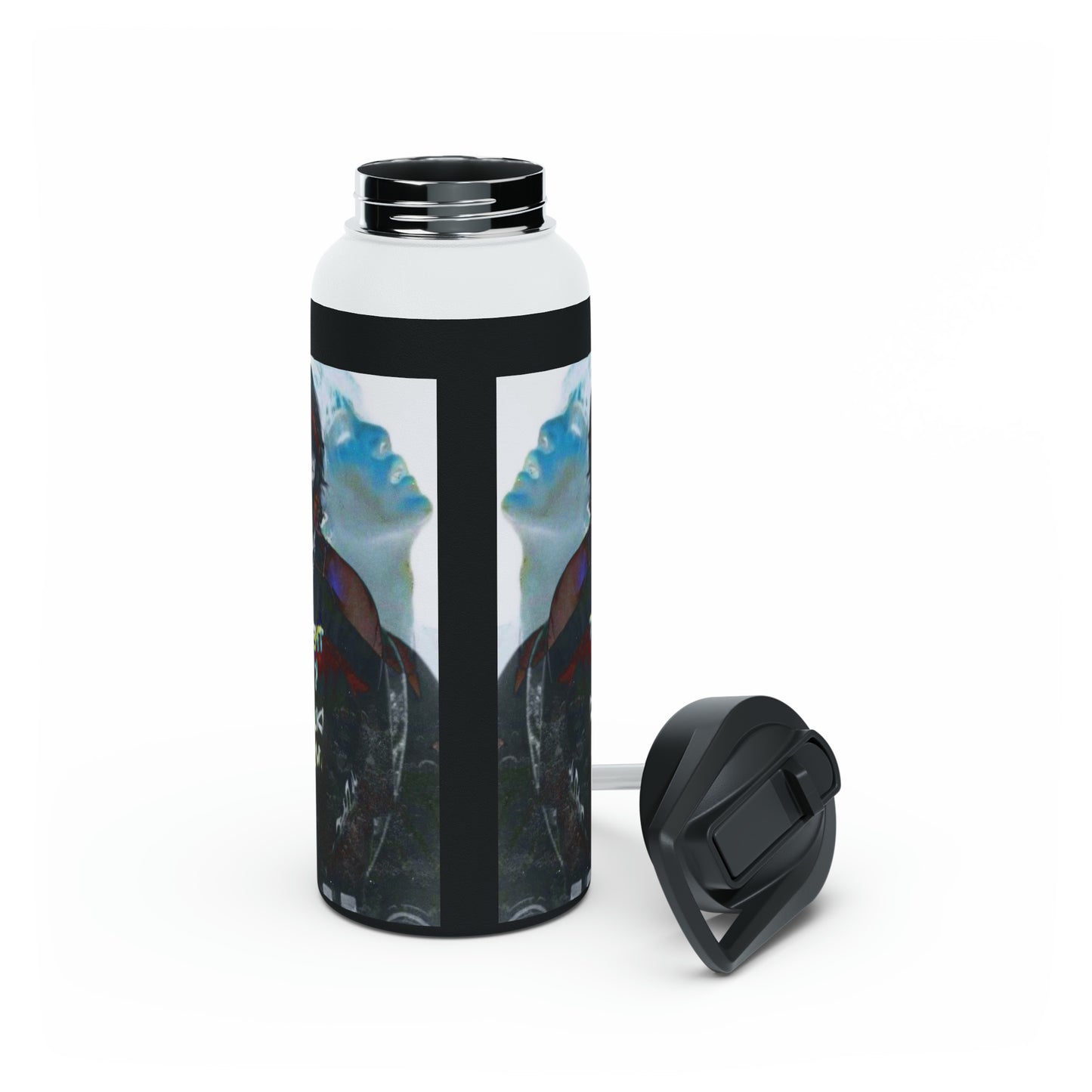 Agust D Graphic Stainless Steel Water Bottle, Standard Lid