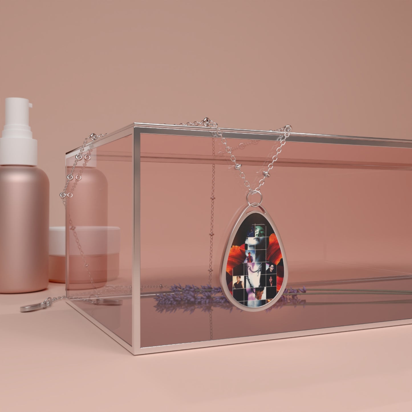 JK Graphic Oval Necklace