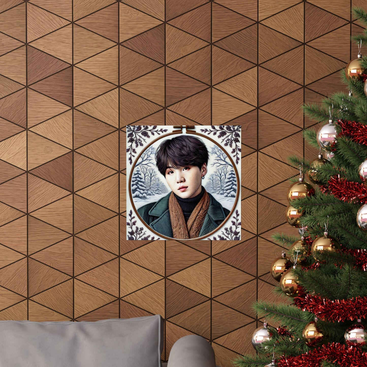 Christmas Yoongi Matte Vertical Posters