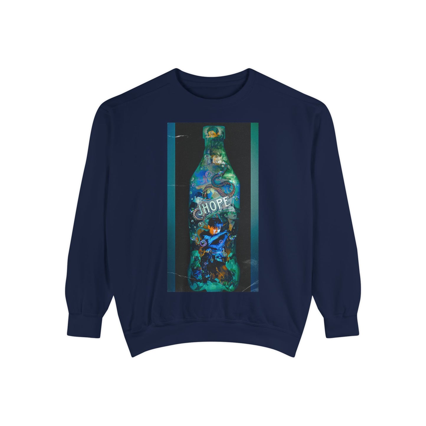 Jhope Graphic Unisex Garment-Dyed Sweatshirt