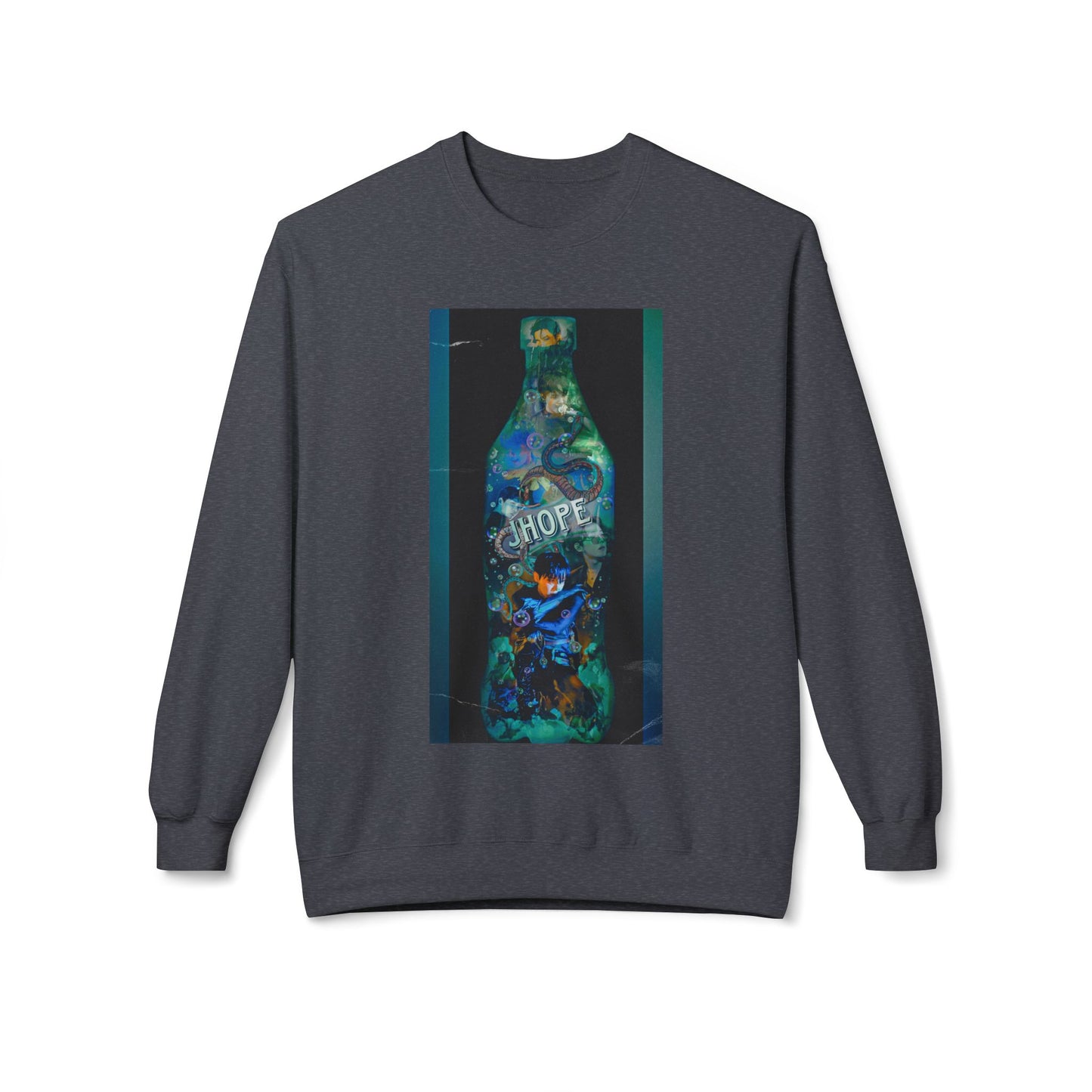 Jhope Graphic Unisex Midweight Softstyle Fleece Crewneck Sweatshirt