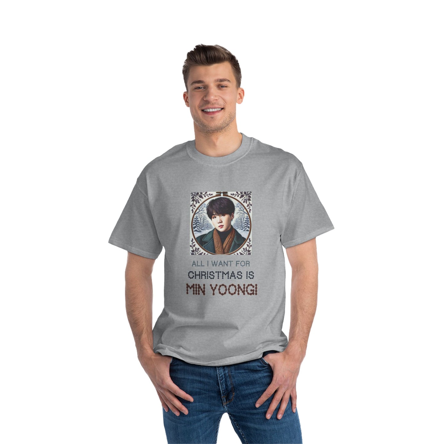 Christmas Yoongi Beefy-T® Short-Sleeve T-Shirt