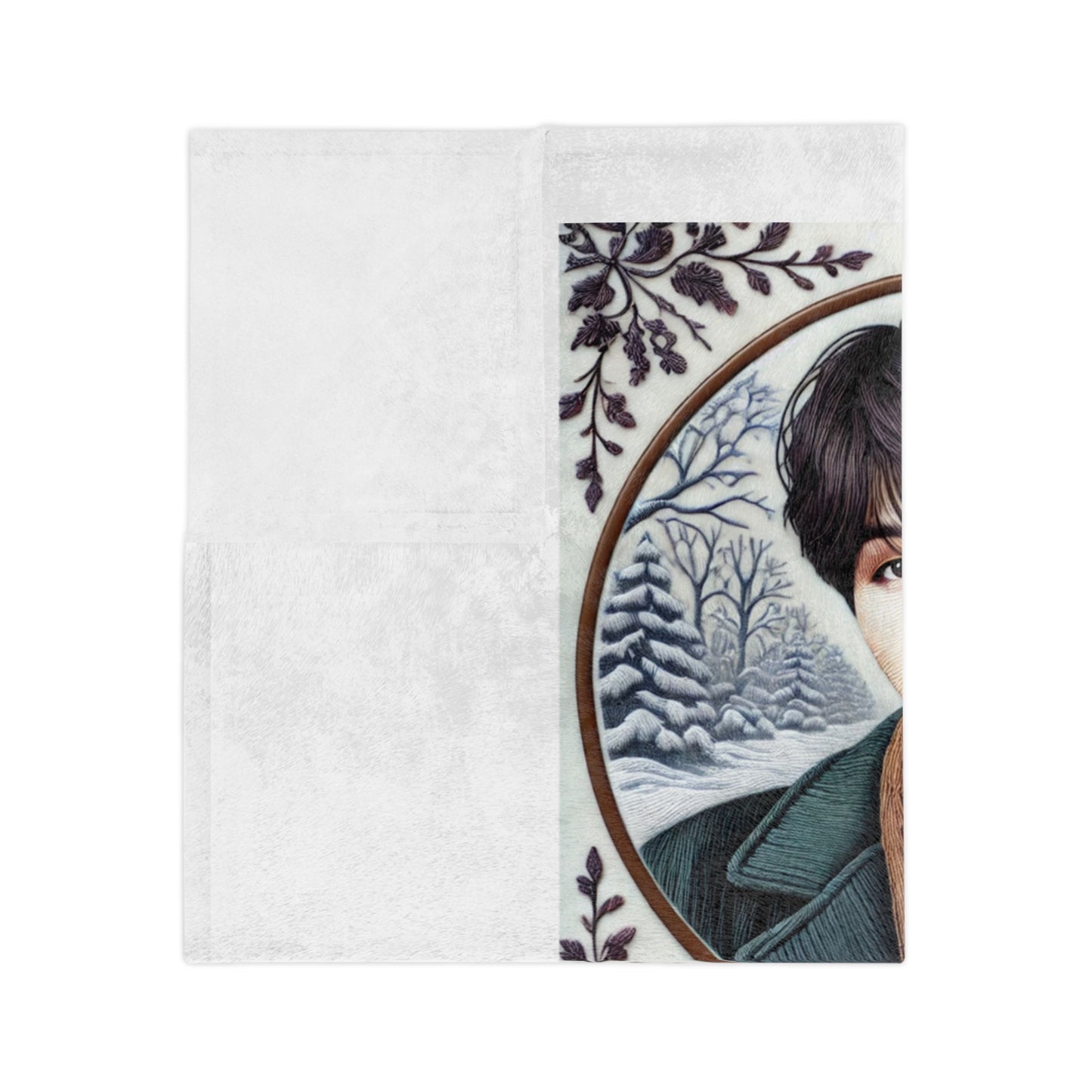 Christmas Yoongi Velveteen Microfiber Blanket