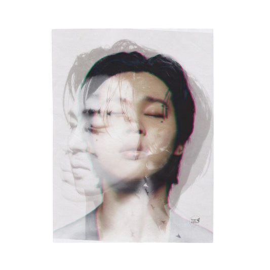 Jimin Graphic Velveteen Plush Blanket