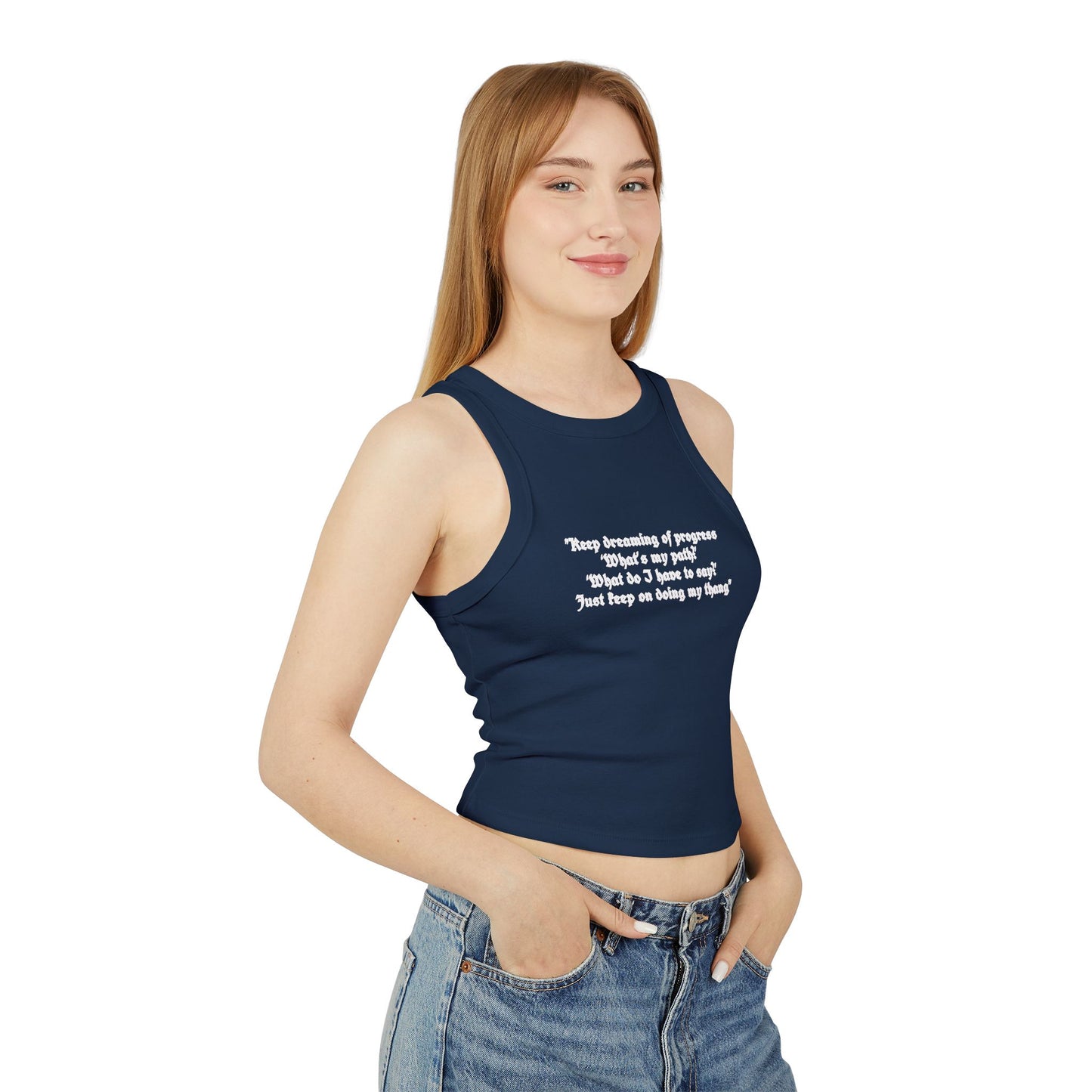 Jhope Graphic Women's Micro Rib Racer Tank Top
