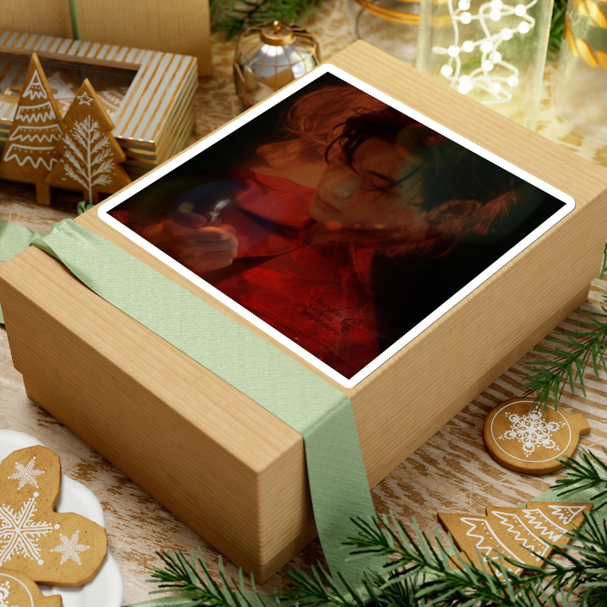 Taehyung Graphic Kiss-Cut Stickers