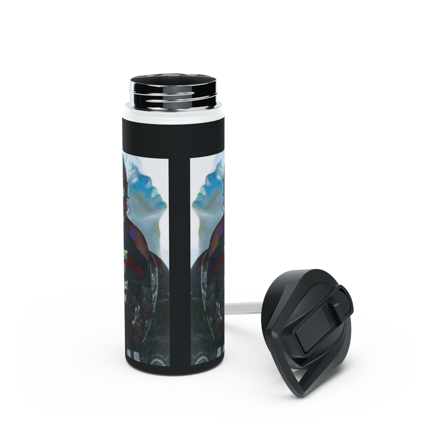 Agust D Graphic Stainless Steel Water Bottle, Standard Lid