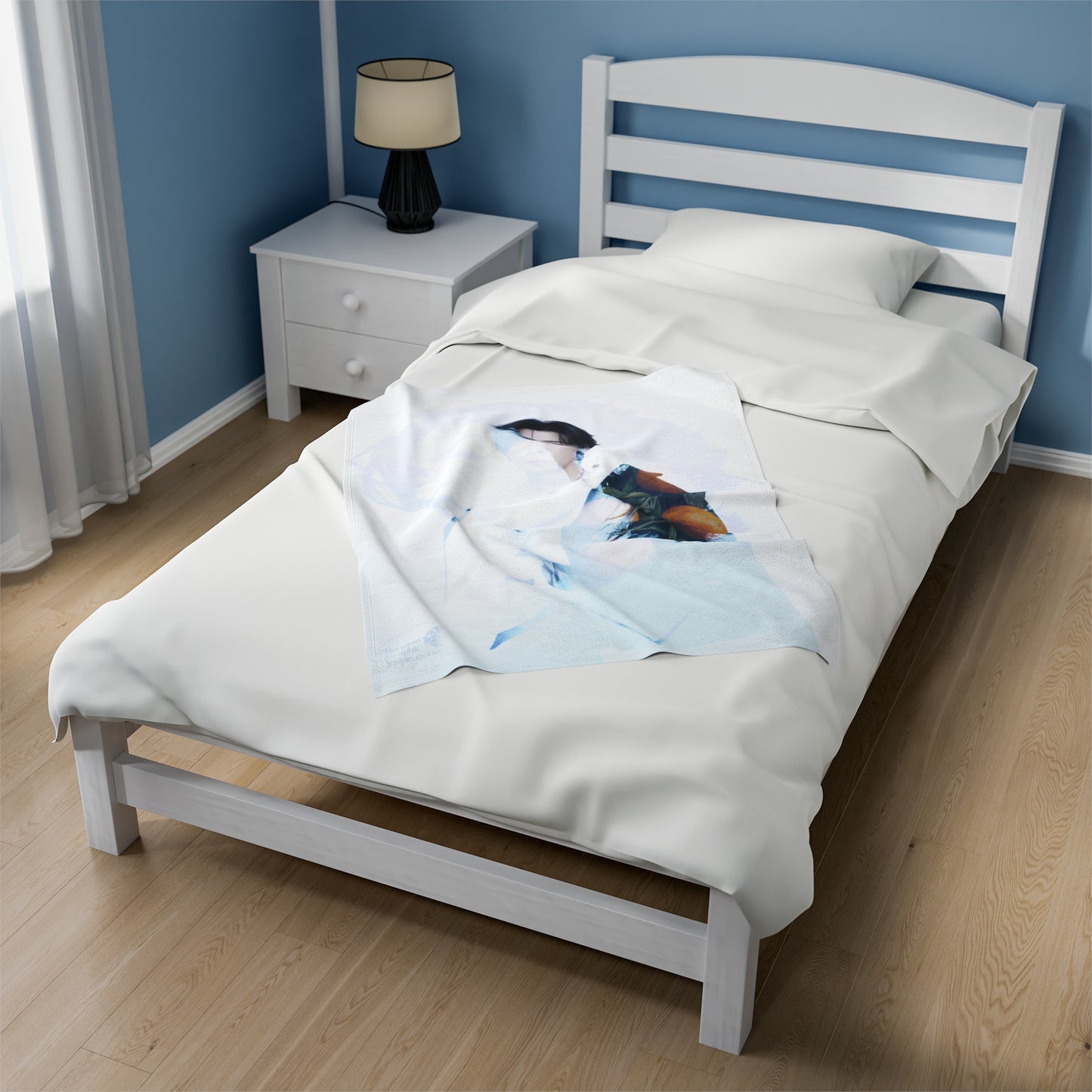 Min Yoongi Graphic Velveteen Plush Blanket