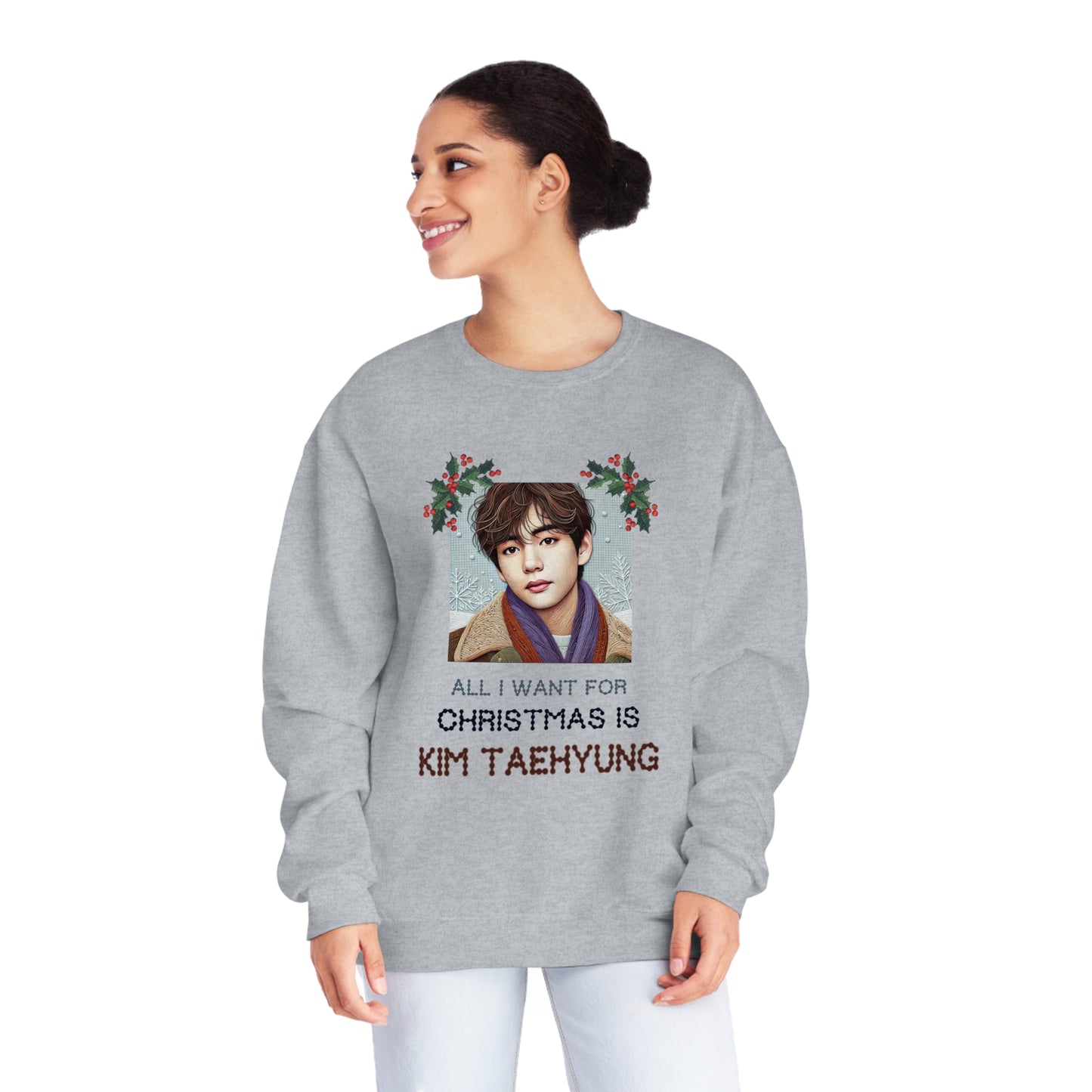 Christmas Taehyung Unisex NuBlend® Crewneck Sweatshirt