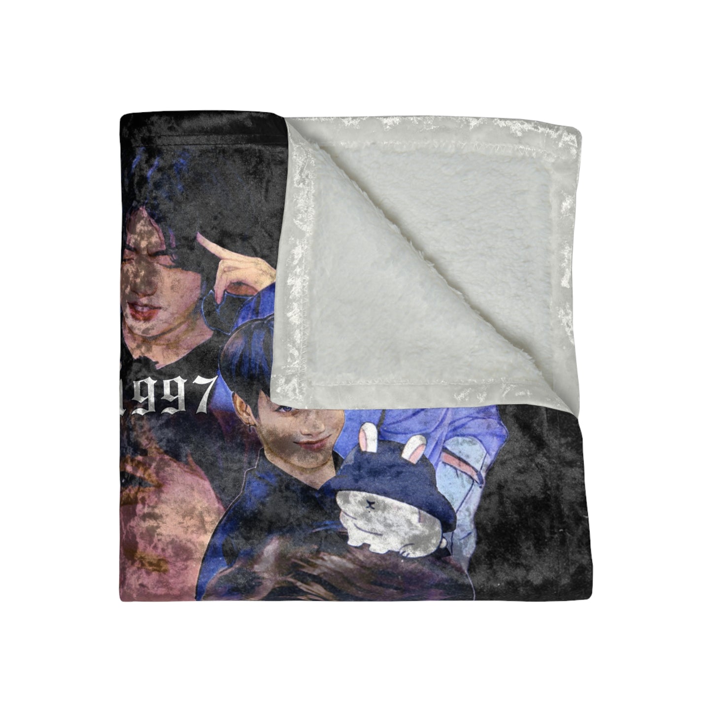 International Playboy Crushed Velvet Blanket