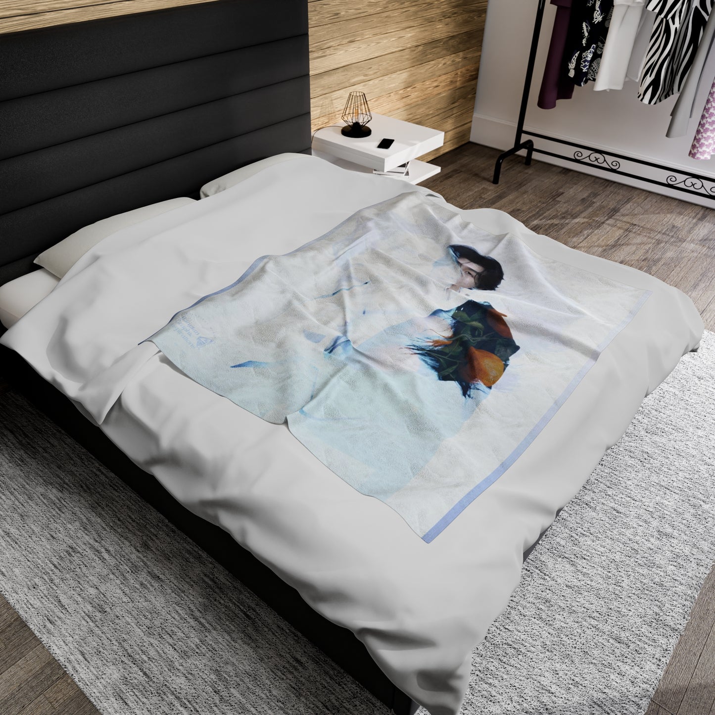 Min Yoongi Graphic Velveteen Plush Blanket
