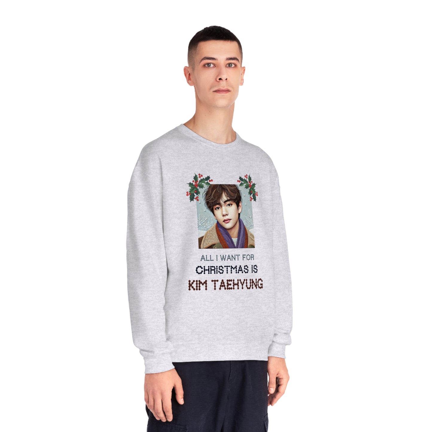 Christmas Taehyung Unisex NuBlend® Crewneck Sweatshirt