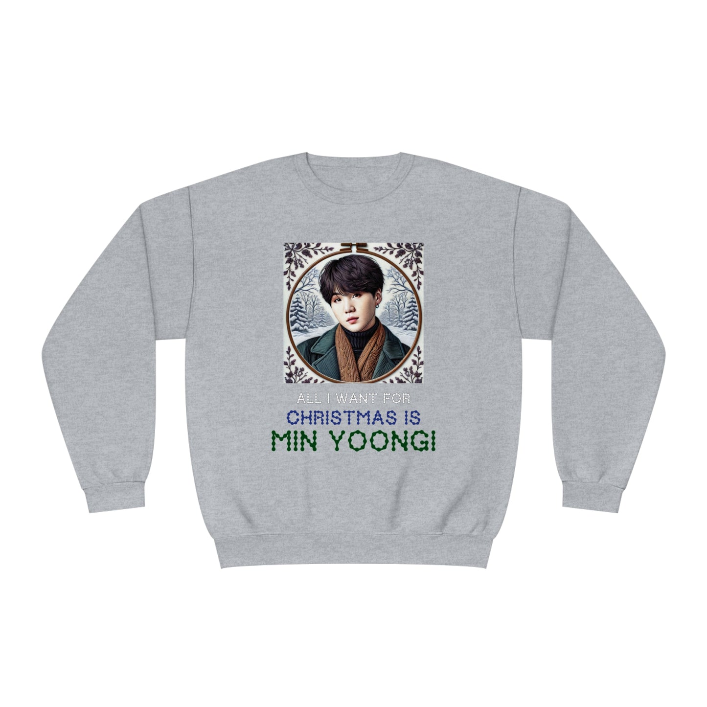 Christmas Yoongi Unisex NuBlend® Crewneck Sweatshirt