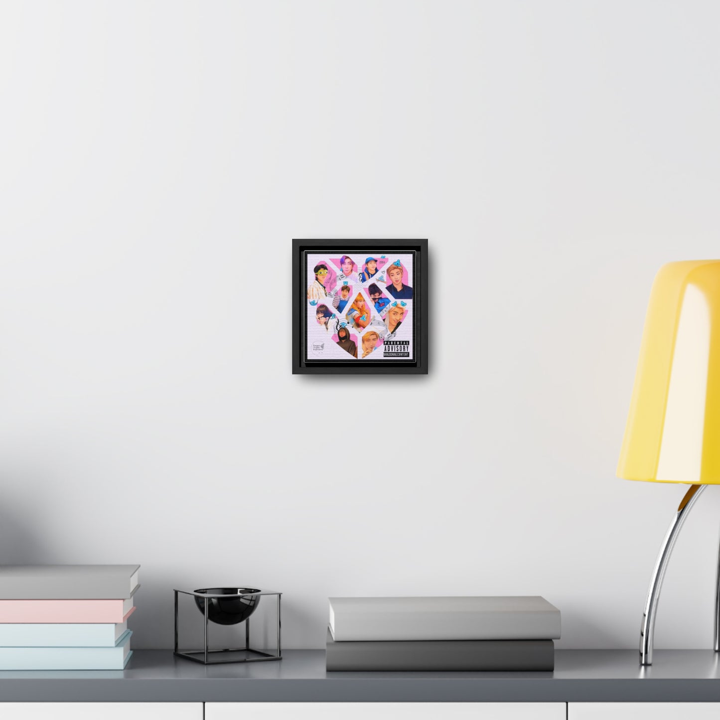 Namjooning Graphic Gallery Canvas Wraps, Square Frame