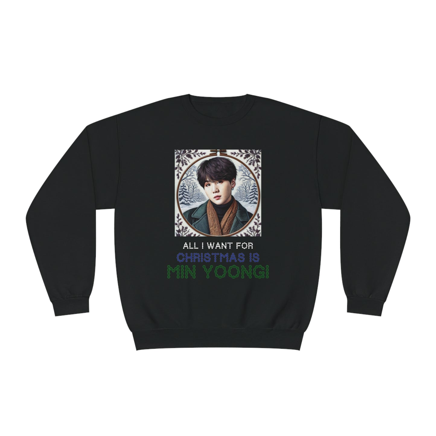 Christmas Yoongi Unisex NuBlend® Crewneck Sweatshirt