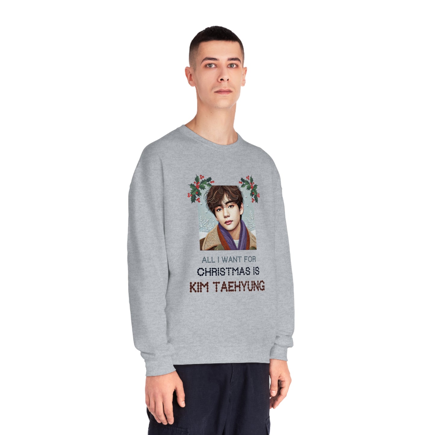 Christmas Taehyung Unisex NuBlend® Crewneck Sweatshirt