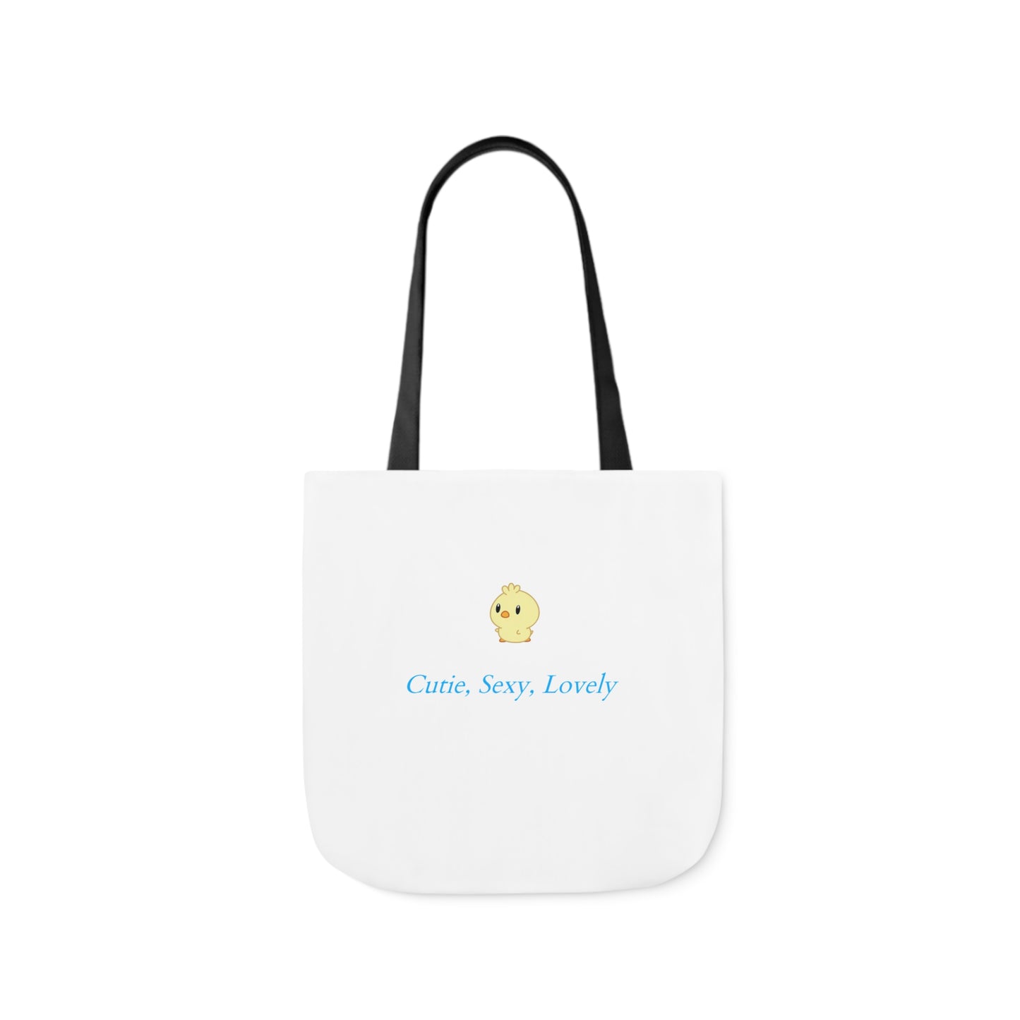 Cutie, Sexy, Lovely Canvas Tote Bag, 5-Color Straps