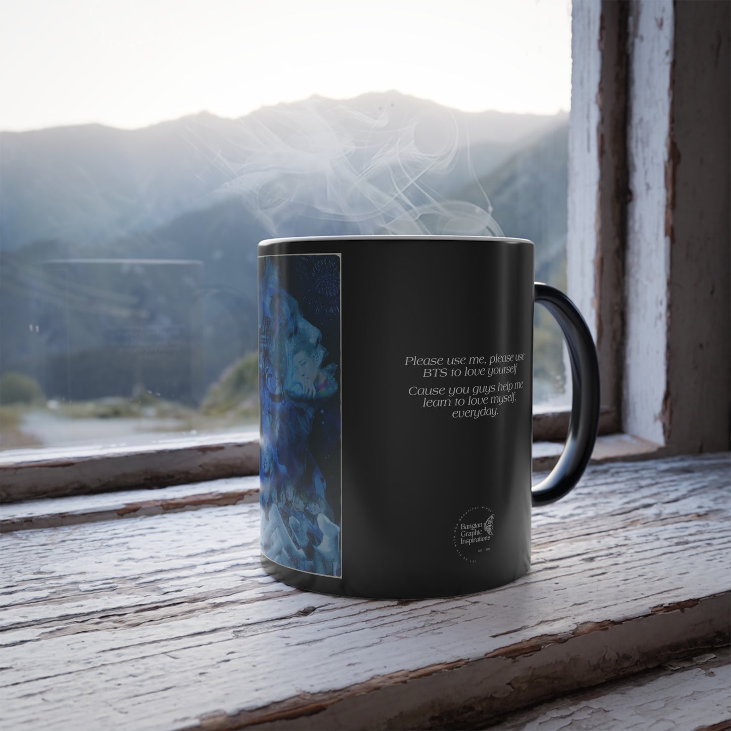 Namjoon Graphic Color Morphing Mug, 11oz