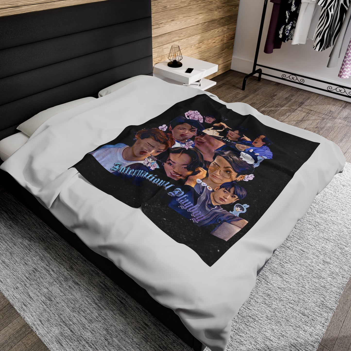International Playboy Velveteen Plush Blanket