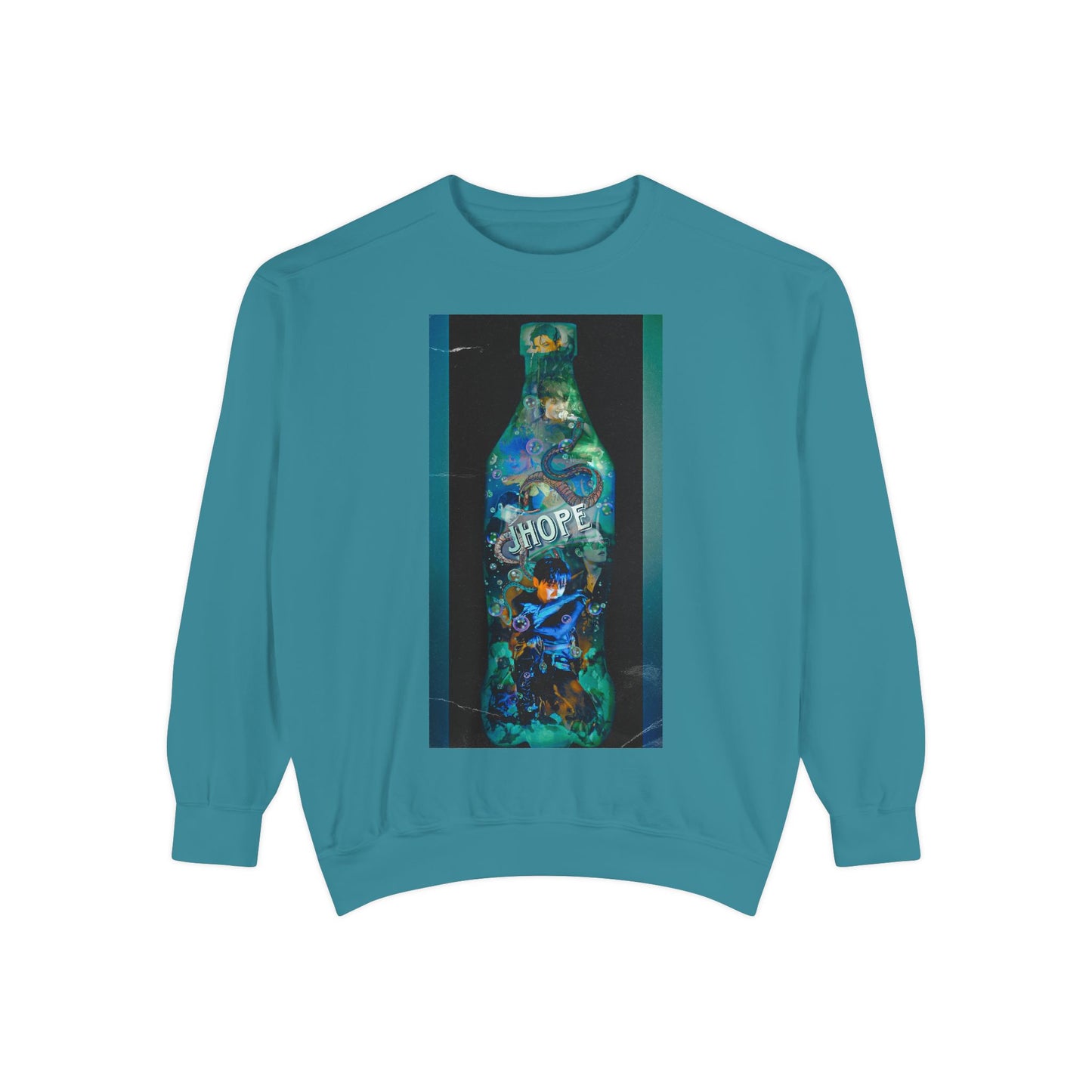 Jhope Graphic Unisex Garment-Dyed Sweatshirt